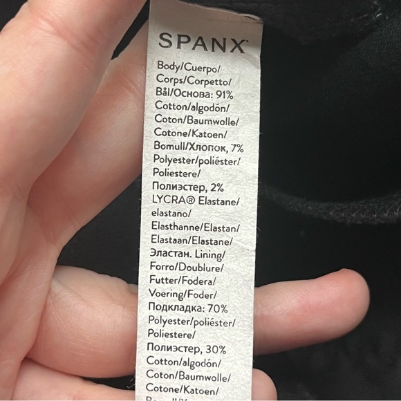 Spanx Flare Jeans Clean Black Pull On Slimming Classic XL Petite - Picture 8 of 10